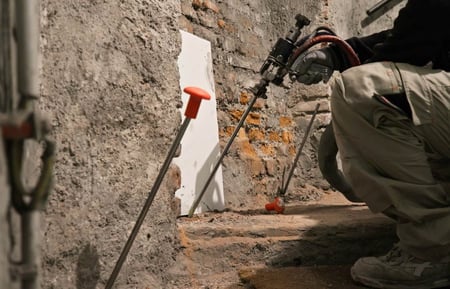 Inyecciones de resina en el terreno de cimentación