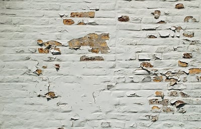 Deterioro de la pintura de la pared