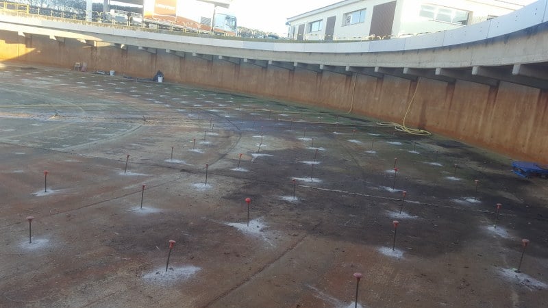 Consolidación del terreno con inyecciones de resina