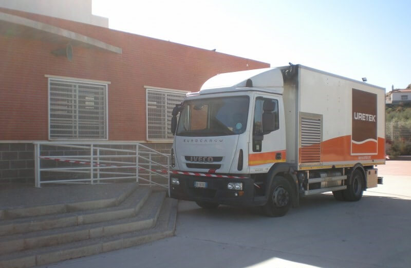 Camión taller de Uretek