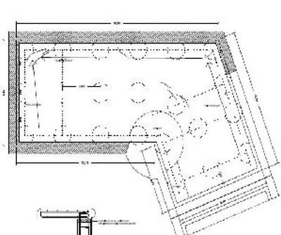 Plano de la piscina