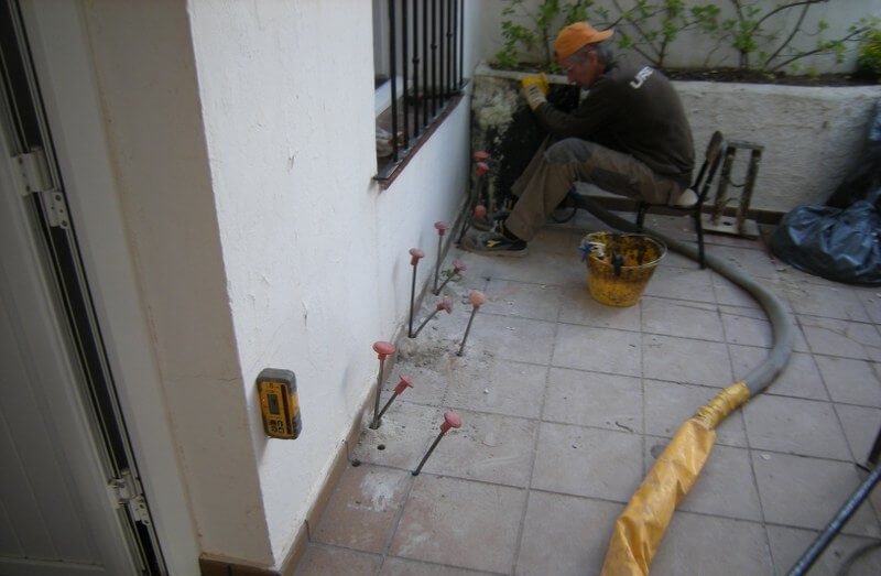 Inyecciones en el terreno