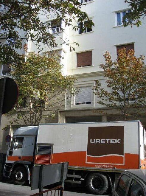 Camión-taller de Uretek