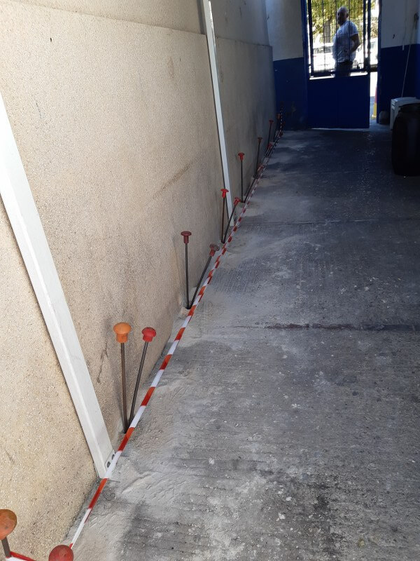 Inyecciones de resina expansiva
