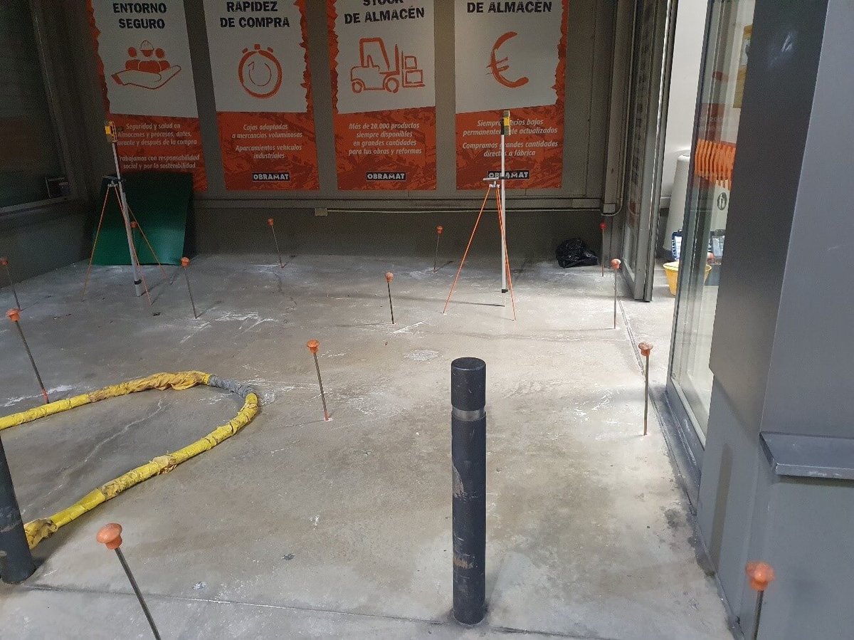 malla de perforaciones