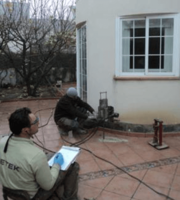 Realización de ensayo penetrométrico