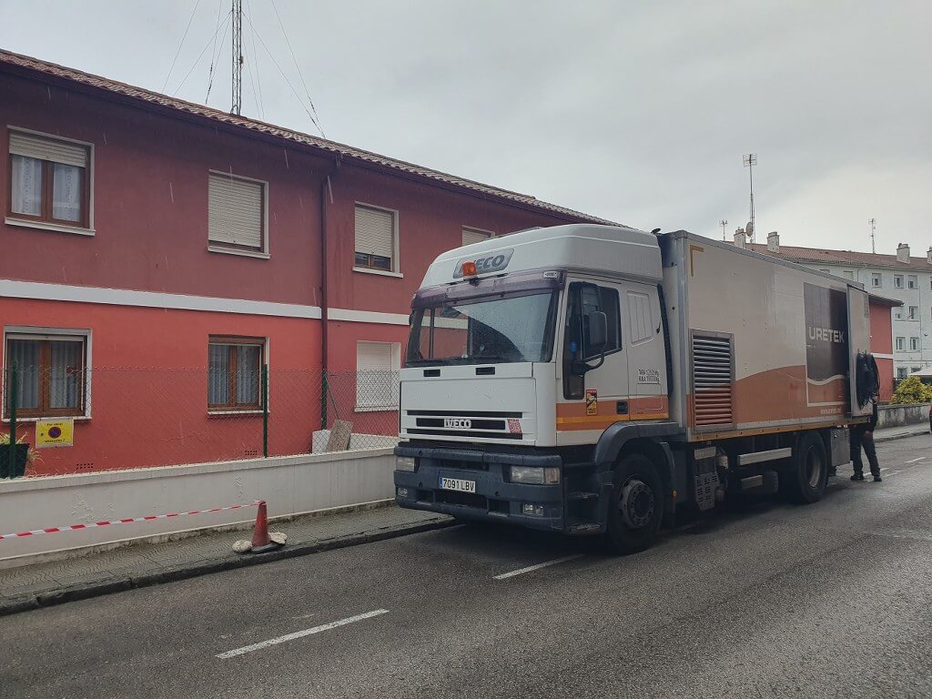 Instalación del camión taller