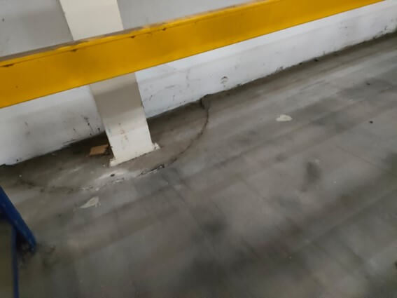 Hundimiento del pavimento