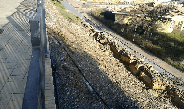 Terreno en pendiente