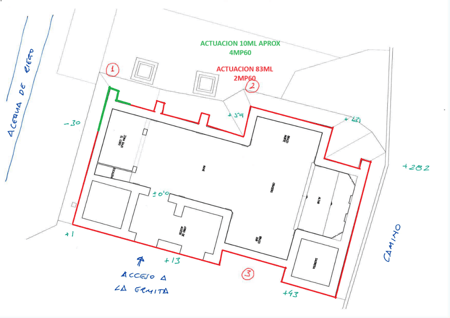 Plano de la zona de intervención
