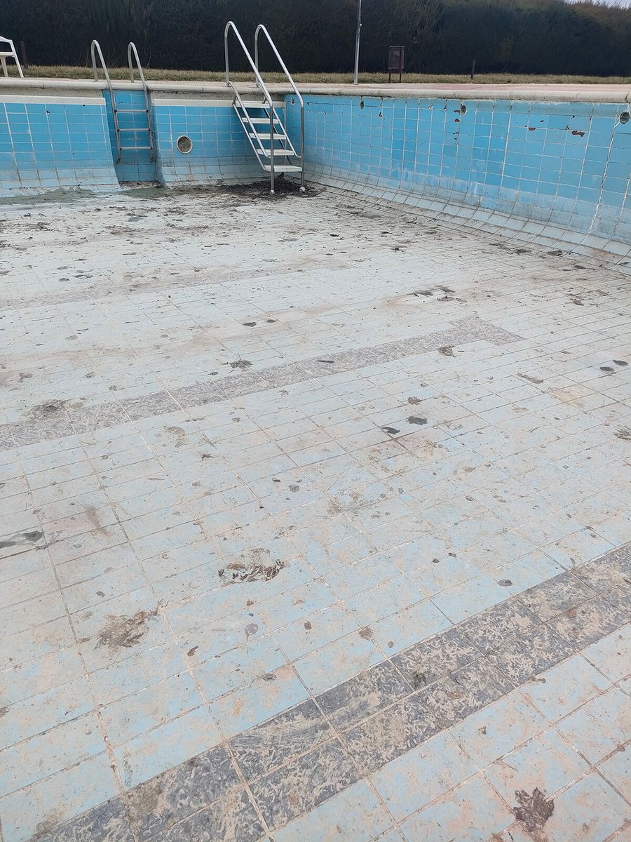 Vaso de la piscina tras la intervención