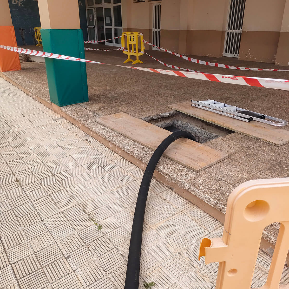 Bombeo del forjado sanitario