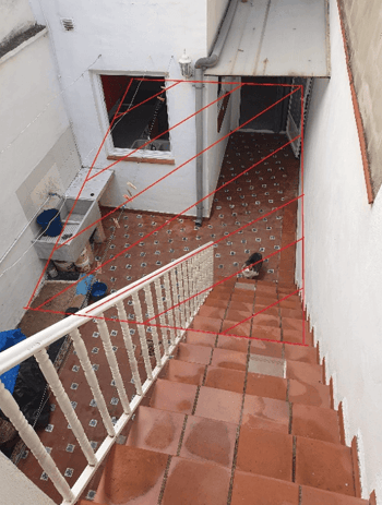 Ubicación de la cavidad subterránea en la vivienda