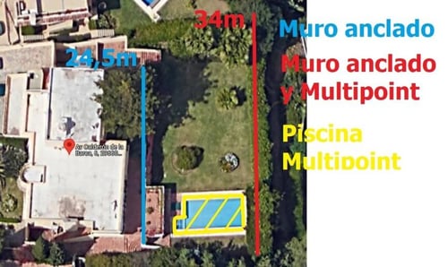 Plano de la ubicación de la vivienda indicando las zonas a tratar