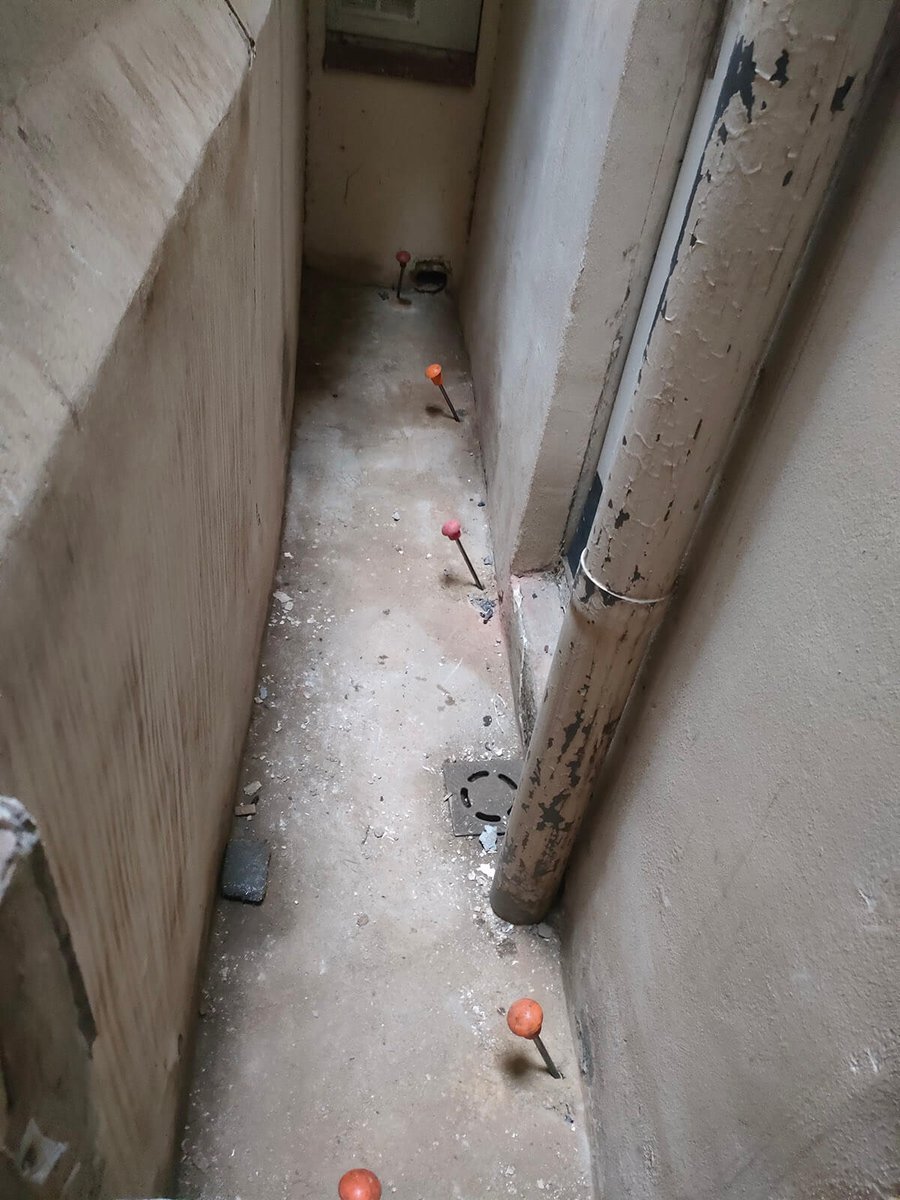 Malla de inyecciones de resina para la consolidación del terreno