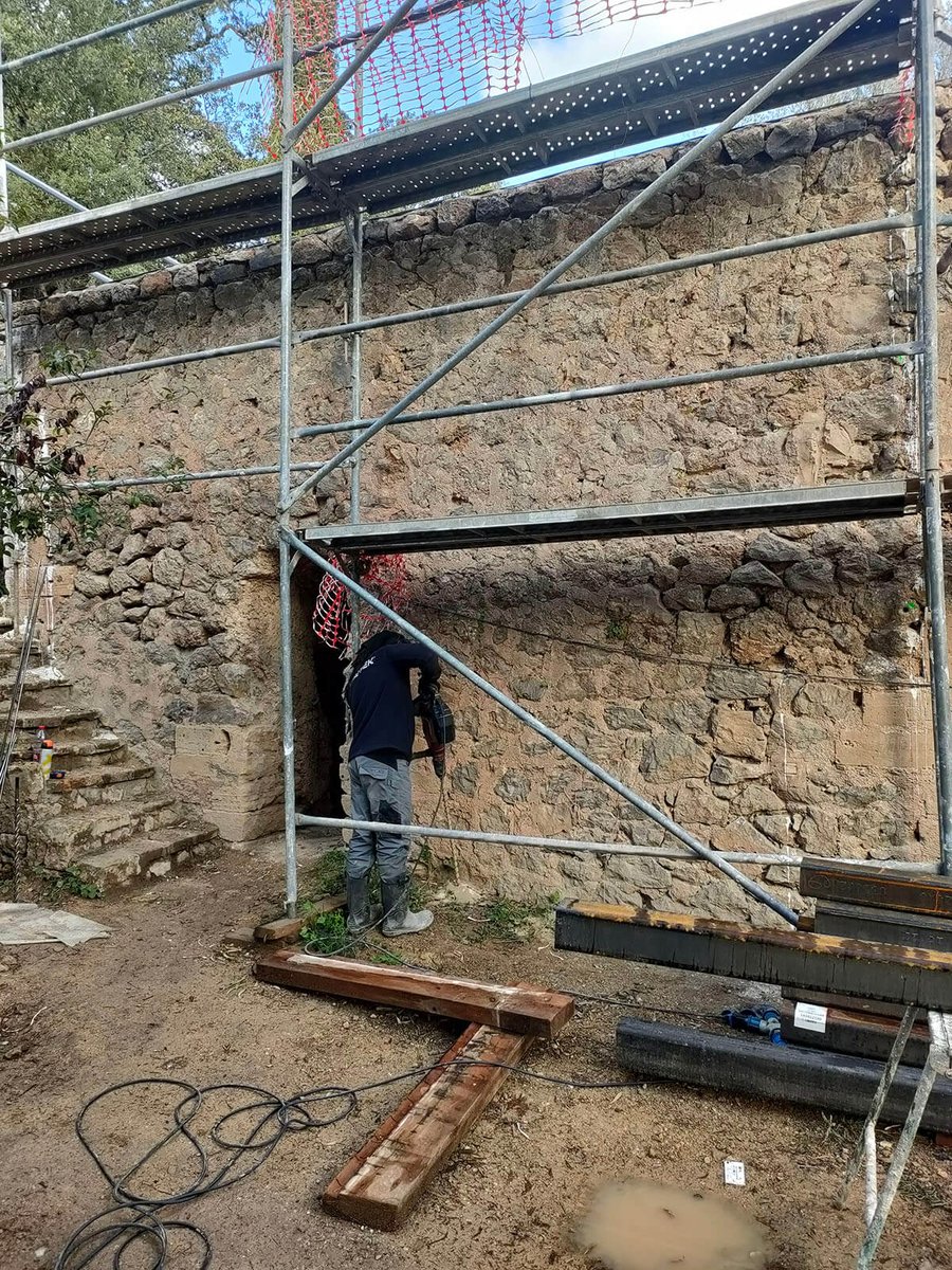 Perforación del terreno para la realización de las inyecciones