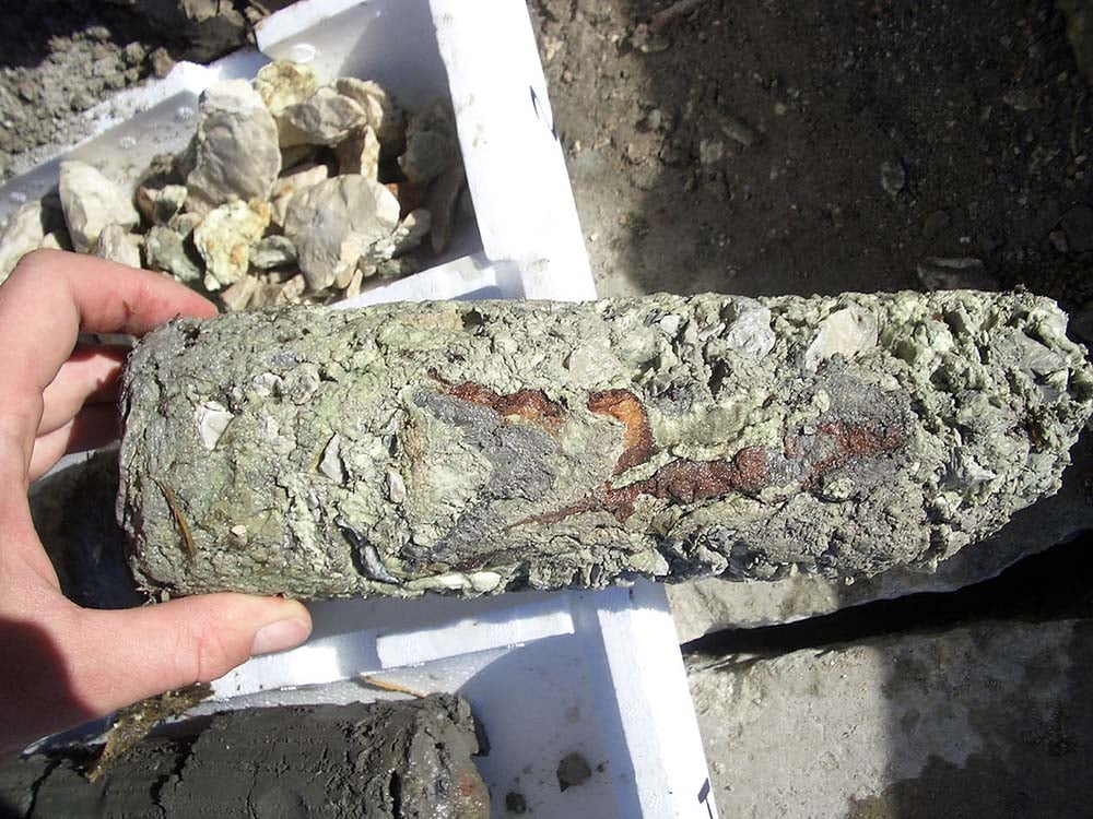 Muestra del terreno