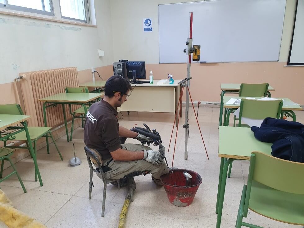 Inyección de resina