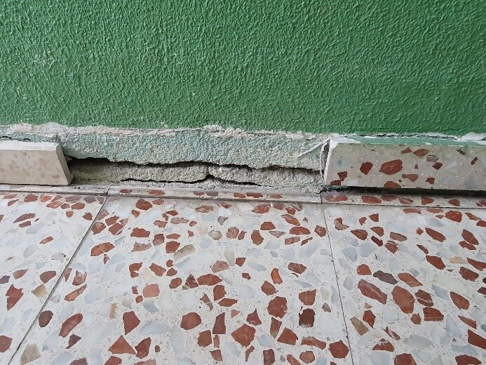 Hundimiento del pavimento