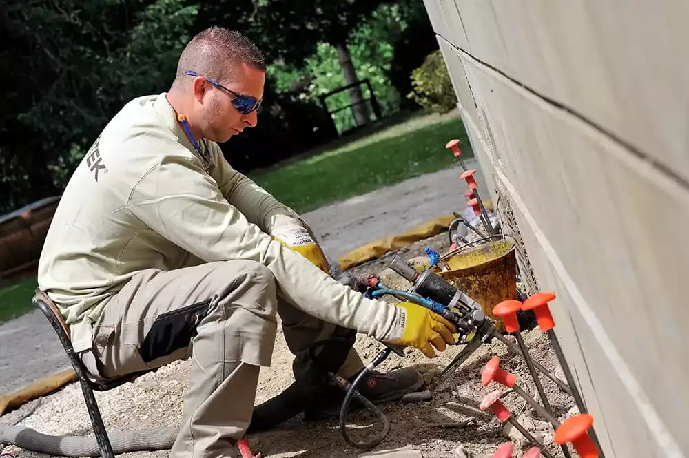 Inyecciones de resina para la consolidación del terreno