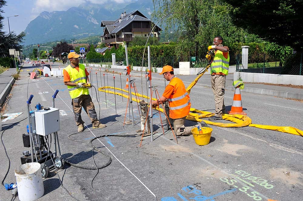 Recuperación de la planitud de una carretera
