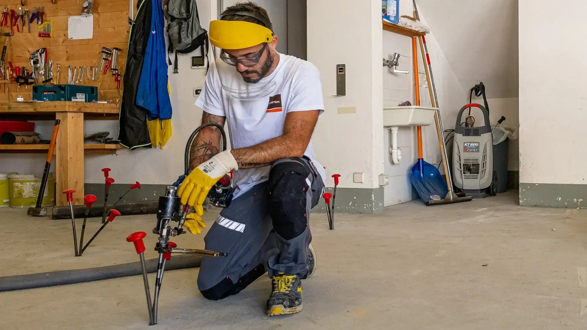 Inyección de resina