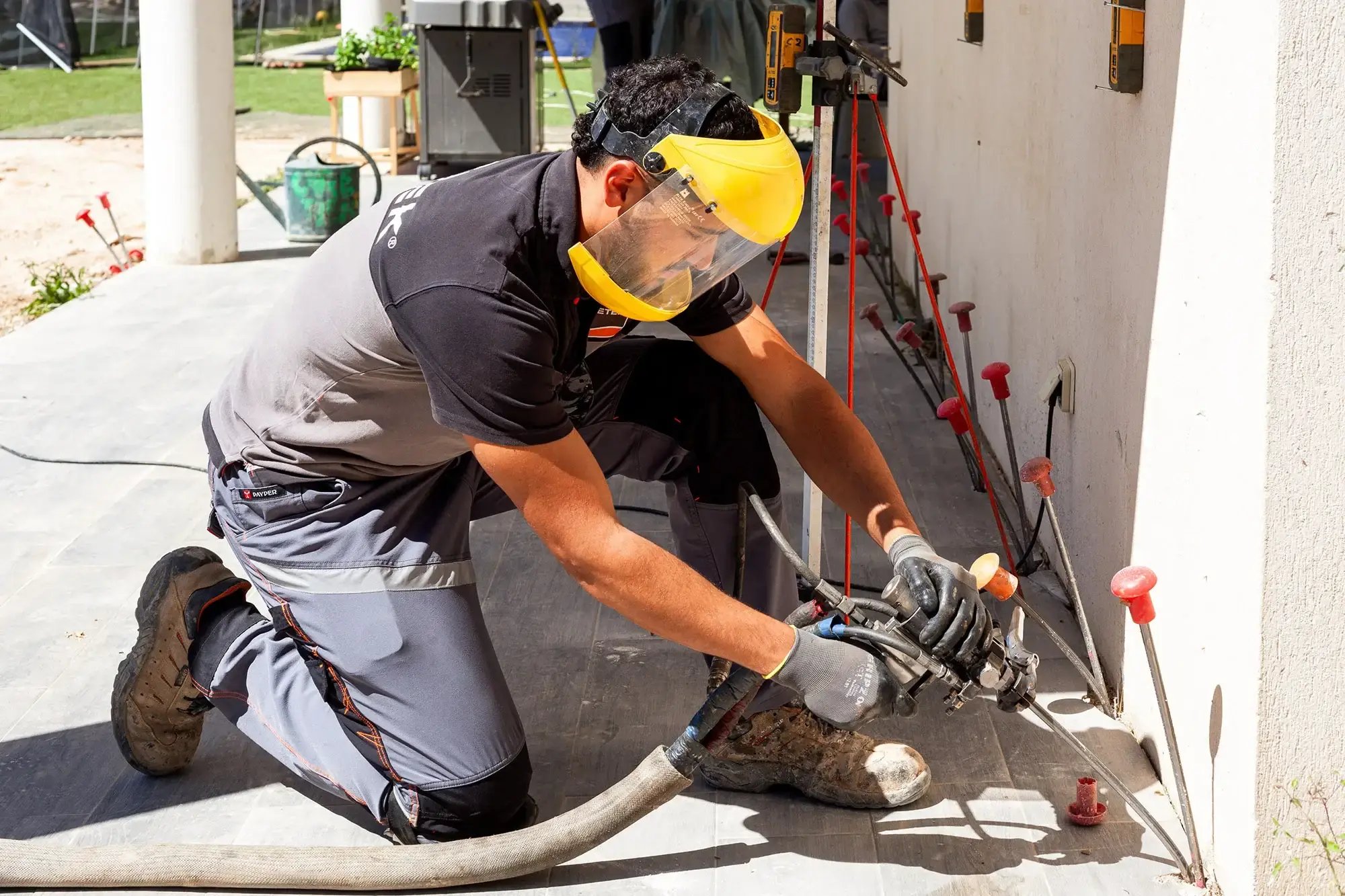 Inyecciones de resina en el terreno