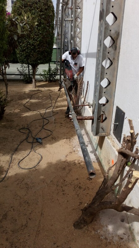 Perforación del terreno