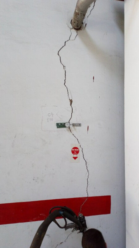 Grieta en la pared