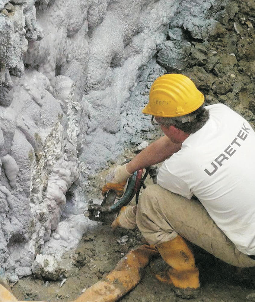 Detener filtraciones de agua con inyecciones de resina de Uretek