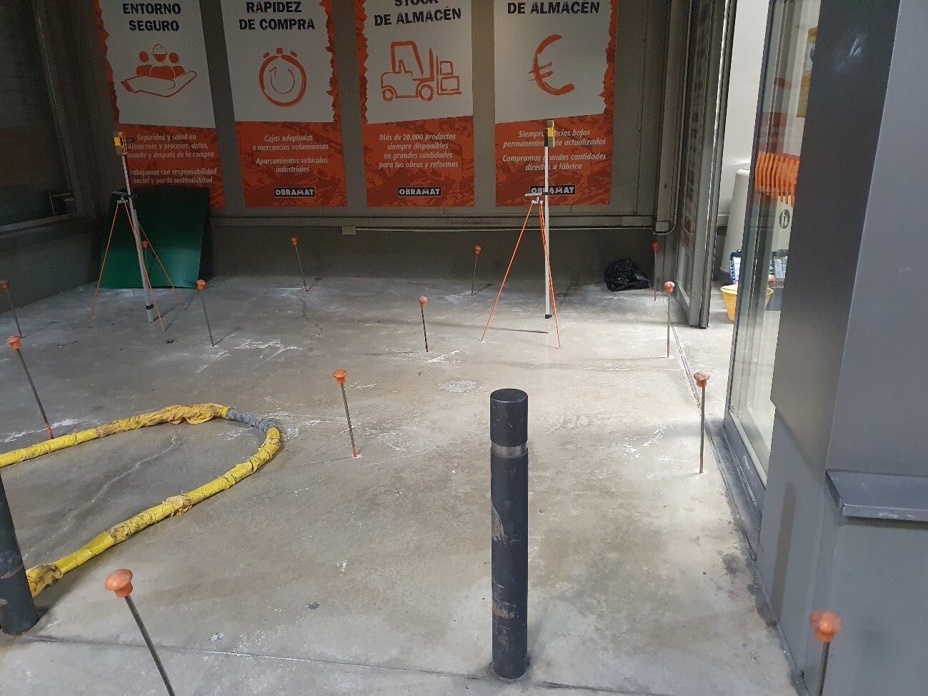 malla de perforaciones