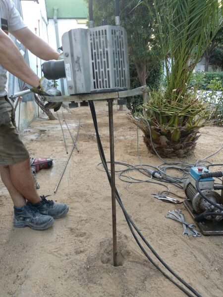 Realización de ensayo penetrométrico