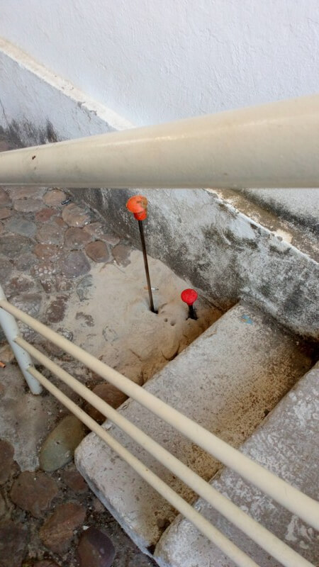 Inyecciones de resina en las escaleras