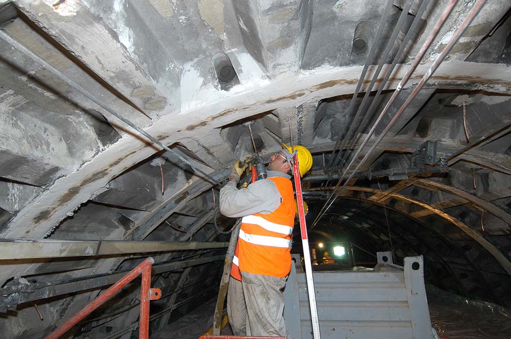 Perforación del túnel