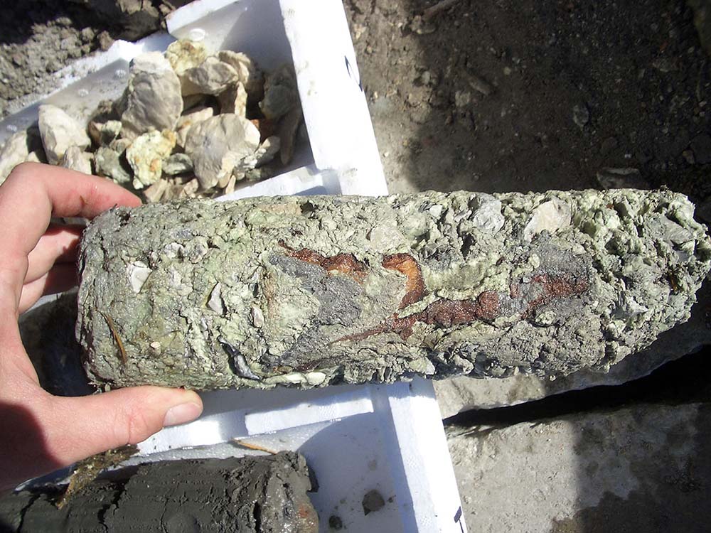 Muestra del terreno