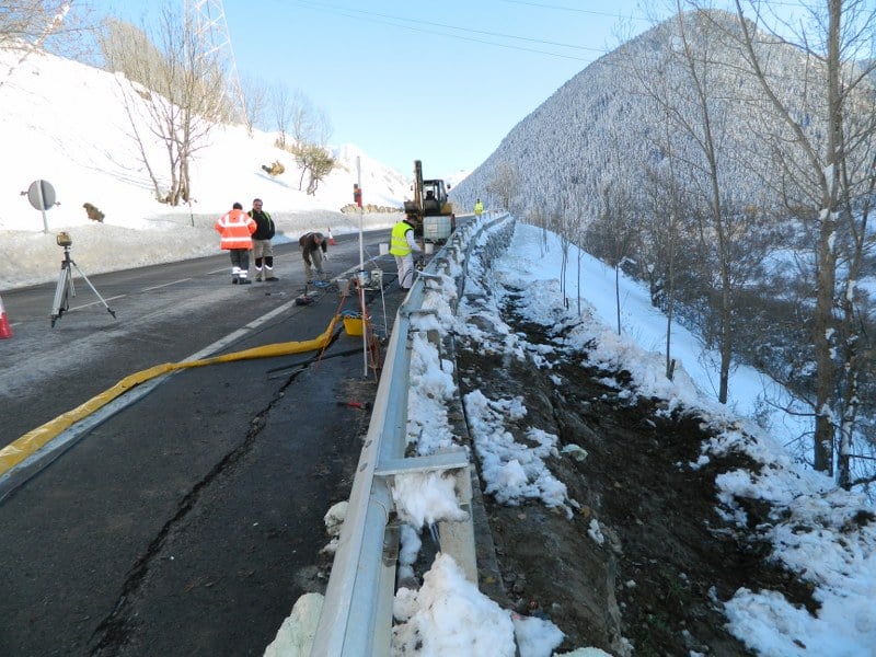 Intervención en la carretera