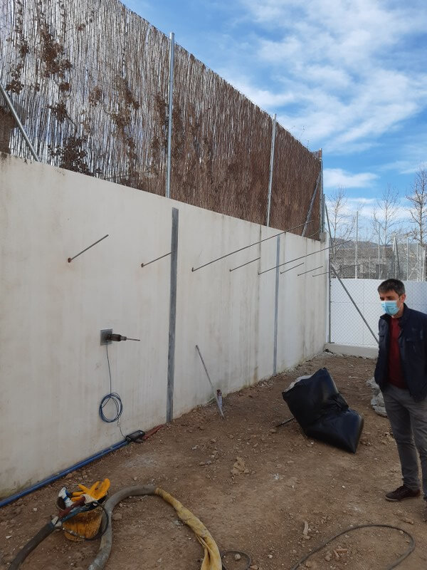 Instalación de anclajes