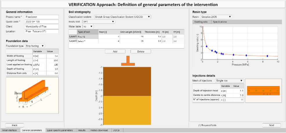 Software para intervenciones de consolidación