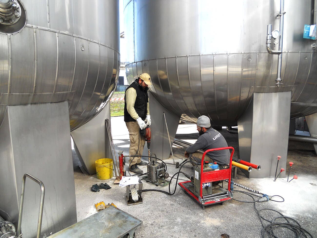 Hundimiento en el terreno de un silo